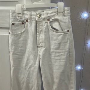 ZARA White Hight Rise Jeans